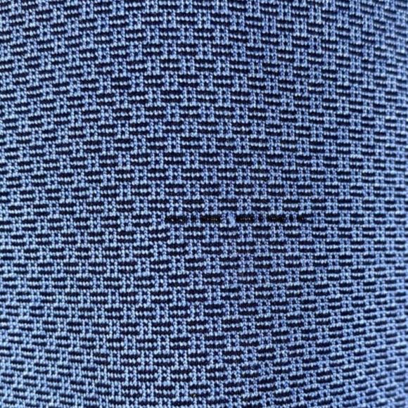 Roundtree & Yorke Performance Polo Shirt Mens L Blue Work Play Golf Short Slv - Picture 7 of 9